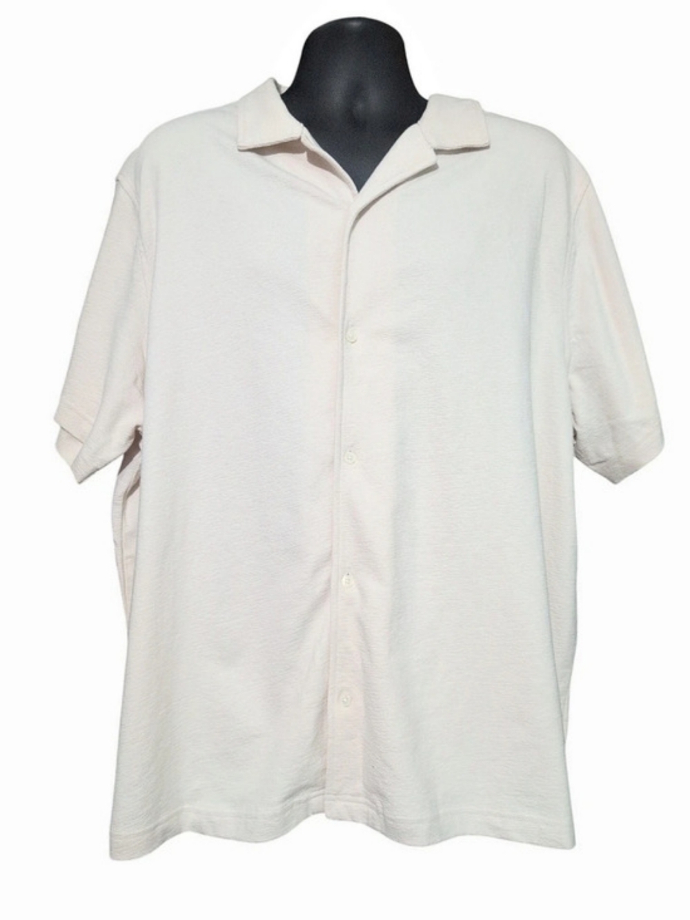 Free Assembly White Short Sleeve Camp Shirt - Size 2XL - NWT